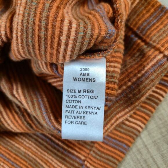 Woolrich Womens Corduroy Snap Front Top Size Medium Orange Cotton Western Rodeo - Picture 9 of 9